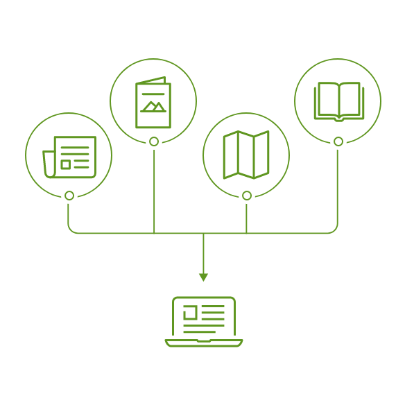 制作済みの折込チラシなどを有効活用